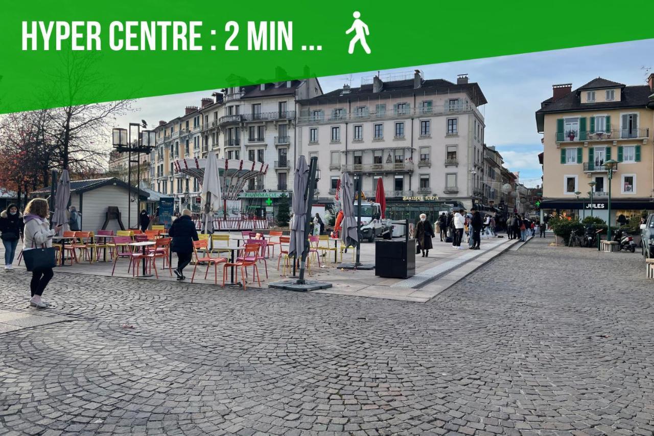 Apartament Viva Leman- Hypercentre - Vue Panoramique- Parking - Wifi Thonon-les-Bains Zewnętrze zdjęcie